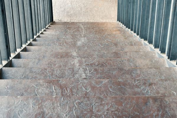 Concrete Stair Stamping in Des Moines