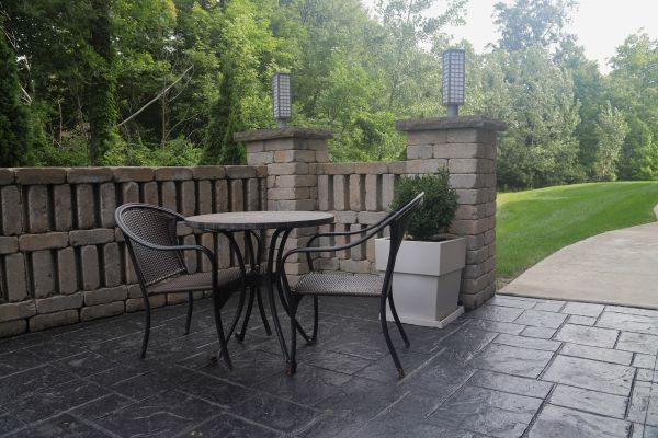 Stamped Cement Patio Service in Des Moines